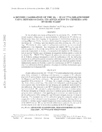 A Revised Calibration of the Mv-W (OI 7774) Relationship Using Hipparcos