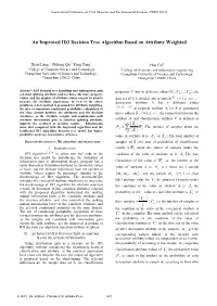 An Improved ID3 Decision Tree Algorithm Based on Attribute Weighted
