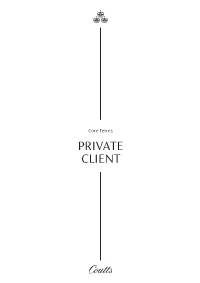 Core Terms PRIVATE CLIENT