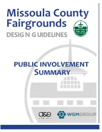 Public Involvement Summary Fairgrounds Concept Plan Comments