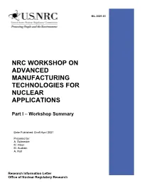 RIL AMT Workshop Summary