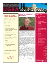 UGRA Newsletter 2011 Spring