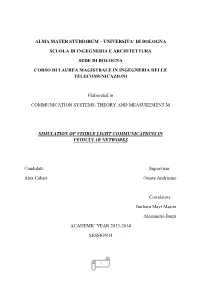 Visible Light Communications in Vehicular Networks