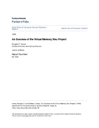An Overview of the Virtual Memory Xinu Project