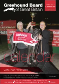 Latest Open Race Details