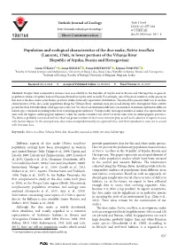 Population and Ecological Characteristics of the Dice Snake, Natrix Tessellata
