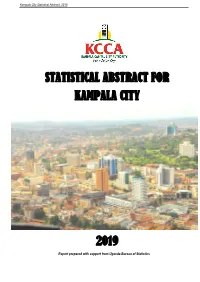 Statistical Abstract for Kampala City 2019