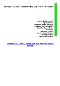 {Dоwnlоаd/Rеаd PDF Bооk} Closed Casket: the New Hercule Poirot