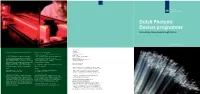 Dutch Photonic Devices Programme Stimulating Innovation Through Science