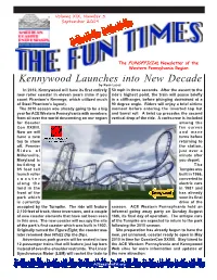 Kennywood Launches Into New Decade by Ryan Lucas in 2010, Kennywood Will Have Its First Entirely 50 Mph in Three Seconds