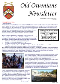 Old Owenians Newsletter Sept 2014 Draft.Pdf