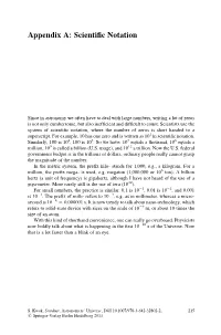 Appendix A: Scientific Notation