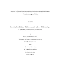 Influences of Intergenerational Transmission of Autobiographical Memories on Identity