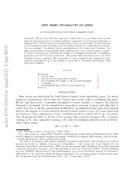 New Skein Invariants of Links