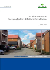 Site Allocations Plan: Emerging Preferred Options, October 2015