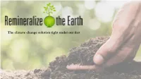 The Climate Change Solution Right Under Our Feet Gone Tomorrow: Fertile Soils, Nutritional Value Disappearing