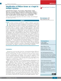 Identification of Pikfyve Kinase As a Target in Multiple Myeloma Ferrata Storti Foundation