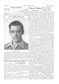 IN MEMORIAM Just out of High School