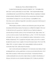 Initiating Ajax: Mystery Ritual in Sophocles' Play I Contend That Three Major Plot Movements in Sophocles' Ajax—The Slaugh