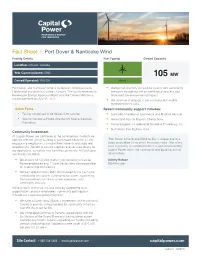 Port Dover and Nanticoke Wind Factsheet