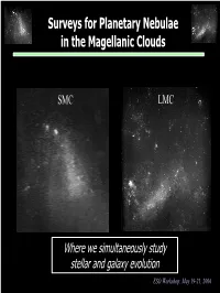 Surveys for Planetary Nebulae in the Magellanic Clouds