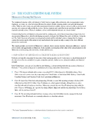 2.0 the State's Existing Rail System