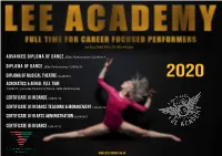 Advanced Diploma of Dance (Elite Performance) CUA60113