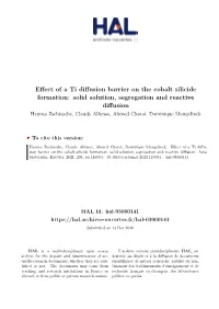 Effect of a Ti Diffusion Barrier on the Cobalt Silicide Formation