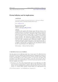 Eternal Inflation and Its Implications