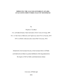 Evaluating Structured Analytic Techniques
