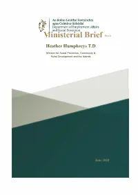 Inisterial Brief Part B Heather Humphreys T.D