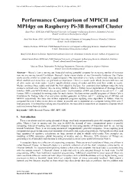 Performance Comparison of MPICH and Mpi4py on Raspberry Pi-3B