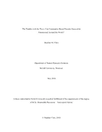 The Trouble with the Trees: Can Community-Based Forestry Succeed in Panama and Around the World? Stephen M. Clare Department Of