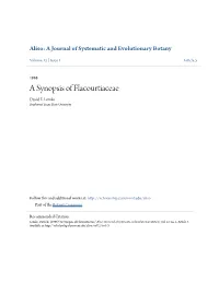 A Synopsis of Flacourtiaceae David E
