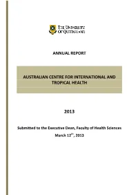 Annual Report for 2012