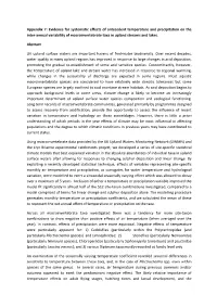 Appendix 7 Upland Macroinvertebrate Analysis