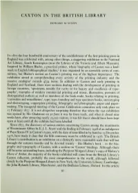 Caxton in the British Library