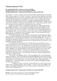Chandos Anthems No. 9 and No. 10