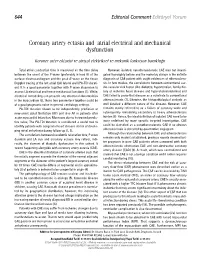 Coronary Artery Ectasia and Atrial Electrical and Mechanical Dysfunction