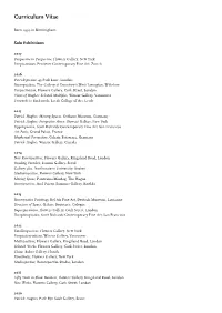 Curriculum Vitae