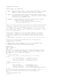 Helpfile for Freeciv ; ; Each [Help *] Is a Help Node