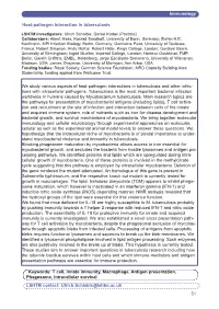 Immunology Host-Pathogen Interaction in Tuberculosis We Study