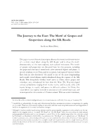 The Motif of Grapes and Grapevines Along the Silk Roads