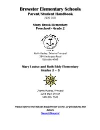 2020-2021 Brewster Elementary Schools Parent Handbook