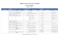 Check Register September 2016