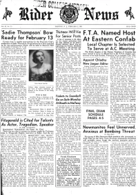 F. T.A.Named Host , at Eastern Confab
