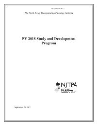 FY 2018 Study and Development Program