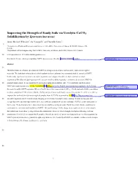 Improving the Strength of Sandy Soils Via Ureolytic Caco3 Solidification by Sporosarcina Ureae