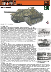 Jagdpanzer 38 Hetzer Early