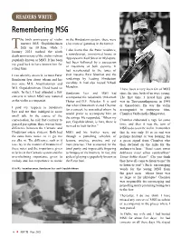 Remembering MSG